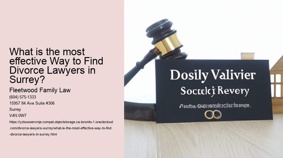 What is the most effective Way to Find Divorce Lawyers in Surrey?